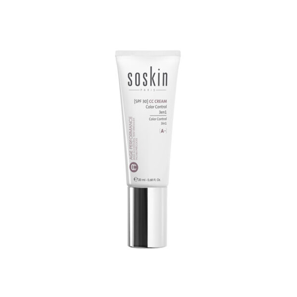 Soskin-paris cc cream color control 3 in 1 č. 2 gold skin - tónovací krém na obličej 20 ml