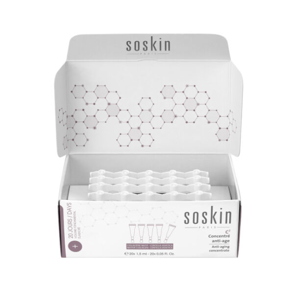 Soskin-paris intensive concentrate restructurer 20*1,5 ml - 30% mořský kolagen, 20 x 1,5 ml.