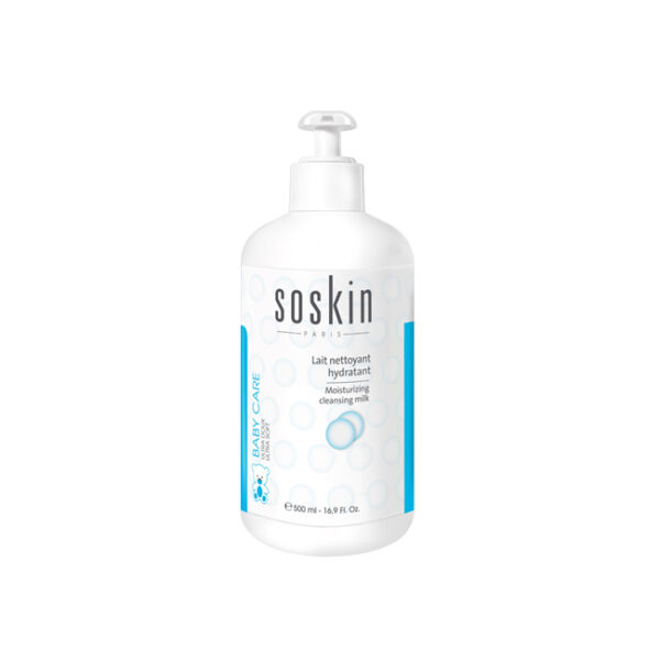 Soskin-paris moisturizing cleansing milk - dětské pleťové mléko na obličej a tělo 500 ml